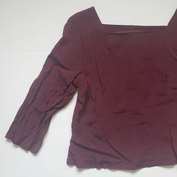 Jacqueline Ferrar Dark Red Blouse - Picture 2 of 8